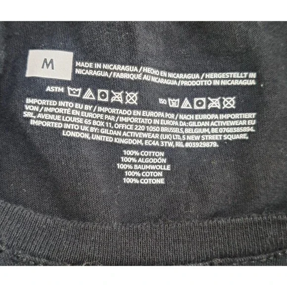 Pink Floyd The Wall Women’s Medium Black Graphic T-Shirt 100% Cotton Band Tee - Picture 3 of 6